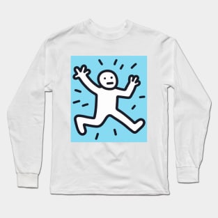 Funny Keith Haring, Human surprise Long Sleeve T-Shirt